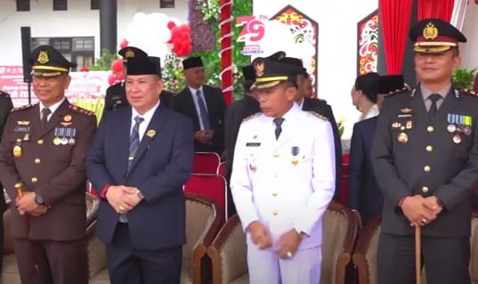 Upacara Peringatan HUT RI, Ketua DPRD Mura Baca Teks Pancasila dan Teks UUD 1945