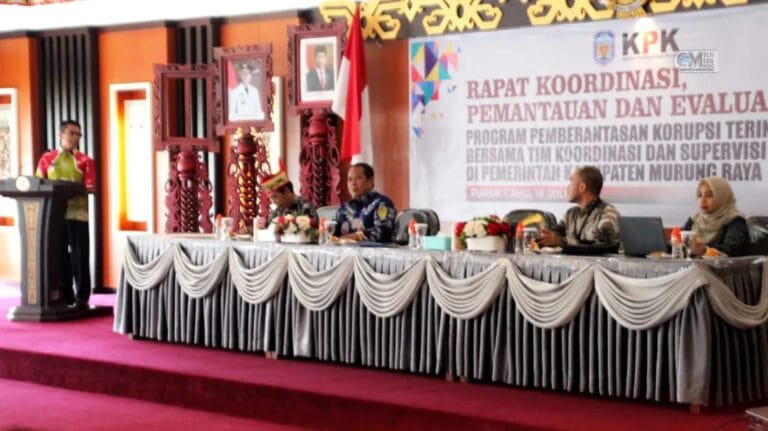 Jajaran Pemkab Mura Bersama KPK Hadiri Rakor Pemberantasan Korupsi Terintegrasi