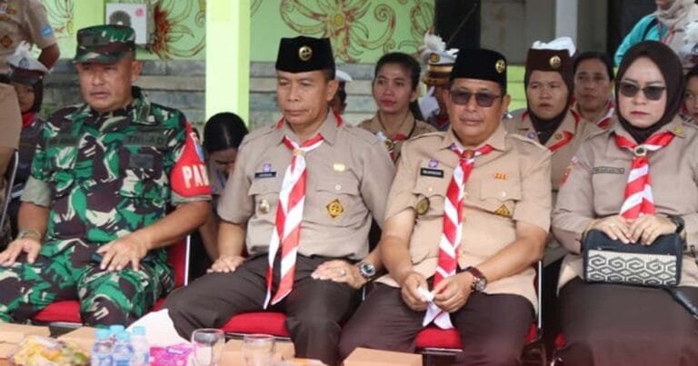 Pj Bupati Murung Raya (Mura), Hermon membuka secara resmi acara Kemah Besar Pramuka Tingkat Kwartir Cabang Mura 2024