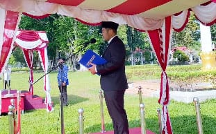 Anggota DPRD Kabupaten Kapuas Bertugas Pembaca Ikrar Hari Kesaktian Pancasila