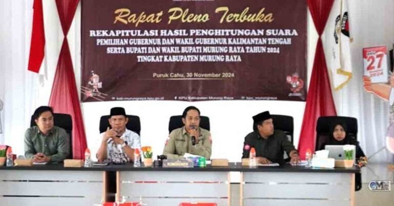 Gelaran Rekapitulasi Perhitungan Suara Cabup dan Cawabup Mura oleh KPU