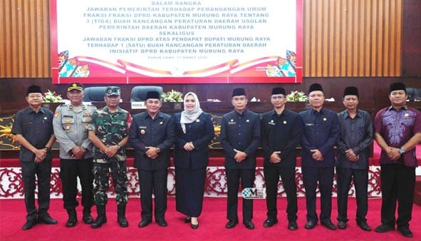 DPRD Gelar Rapur Mendengarkan Jawaban Pemerintah Terhadap Pemandangan Umum Fraksi-Fraksi