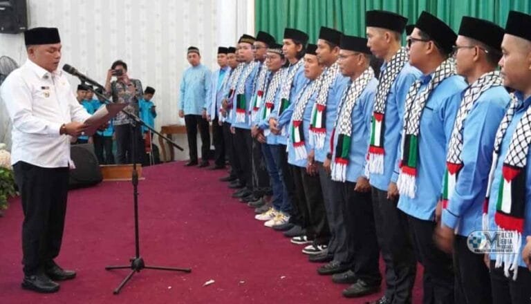 Wabup Rahmanto Muhidin Lantik Pengurus BKPRMI dan Wisuda Santri TPA ke-XVI Tahun 2025
