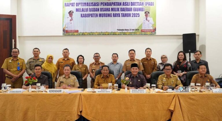 Bupati Mura Gelar Rakor Pendirian BUMD Bersama KemendagriMurung Raya, InfoPublik – Pemerintah Ka